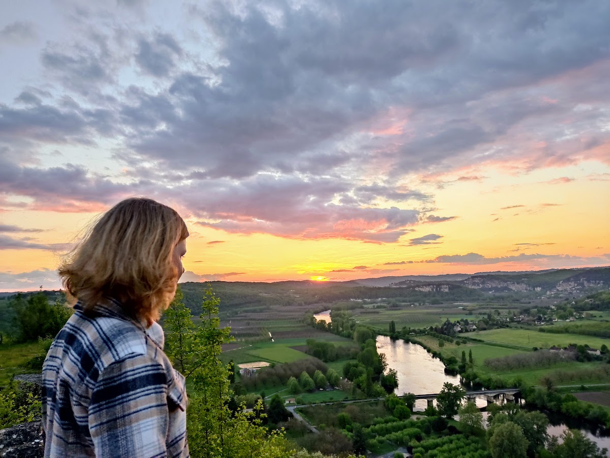 Uitzicht op de Dordogne