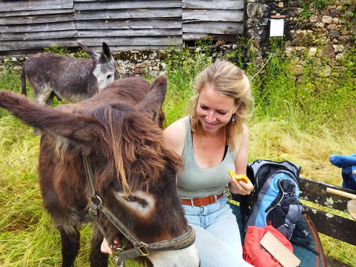 Ezelwandeling in de Dordogne