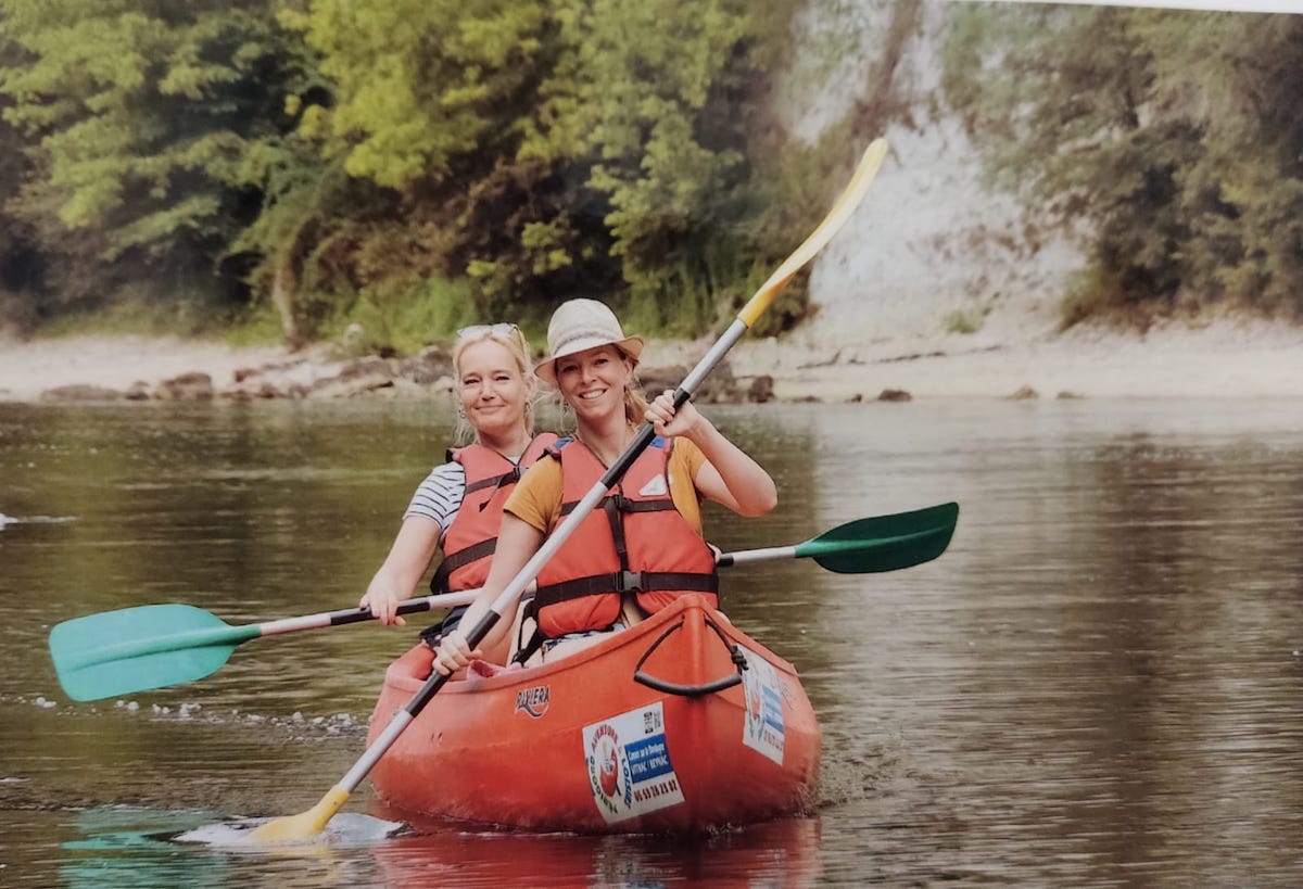 Kanoeën over de Dordogne