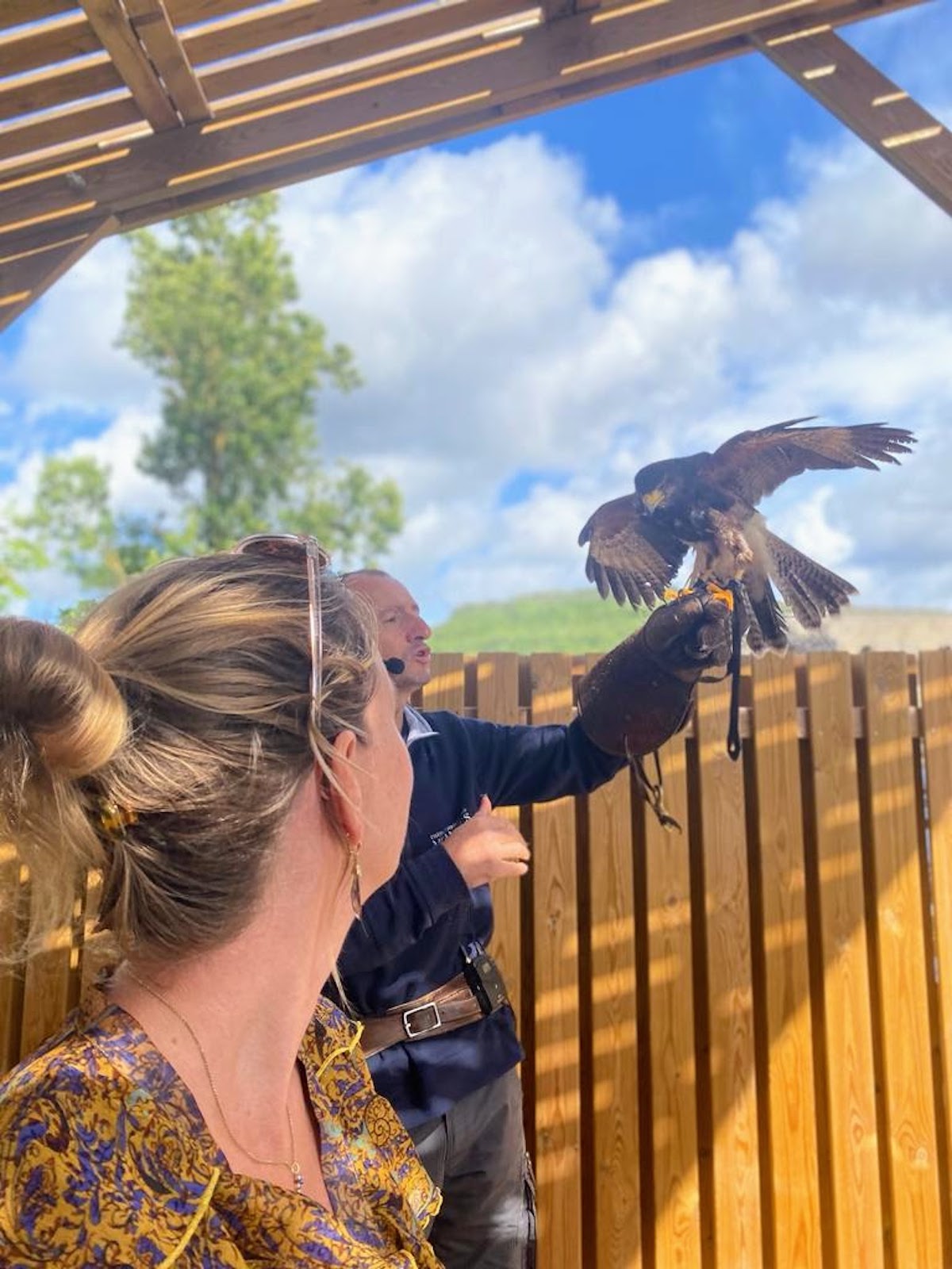 Vogelshow bij Milandes