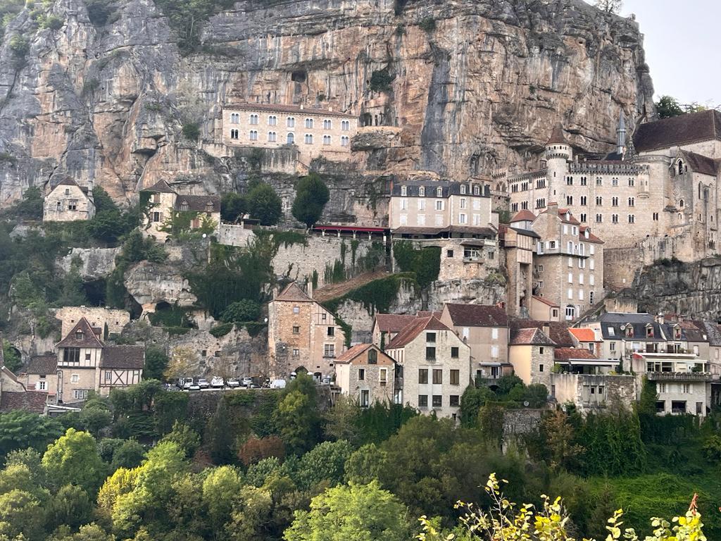 Zicht op Rocamadour