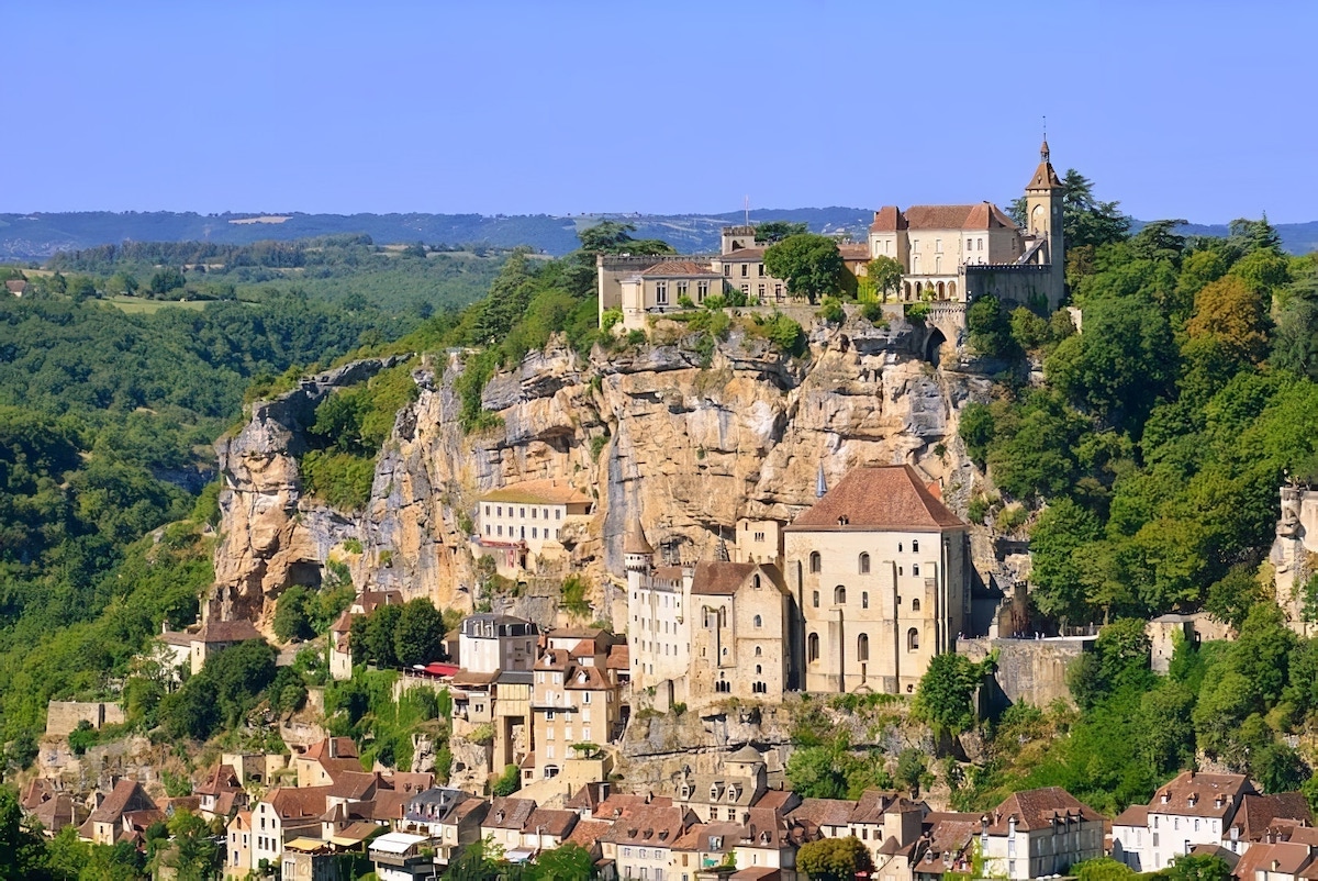 Zicht op Rocamadour