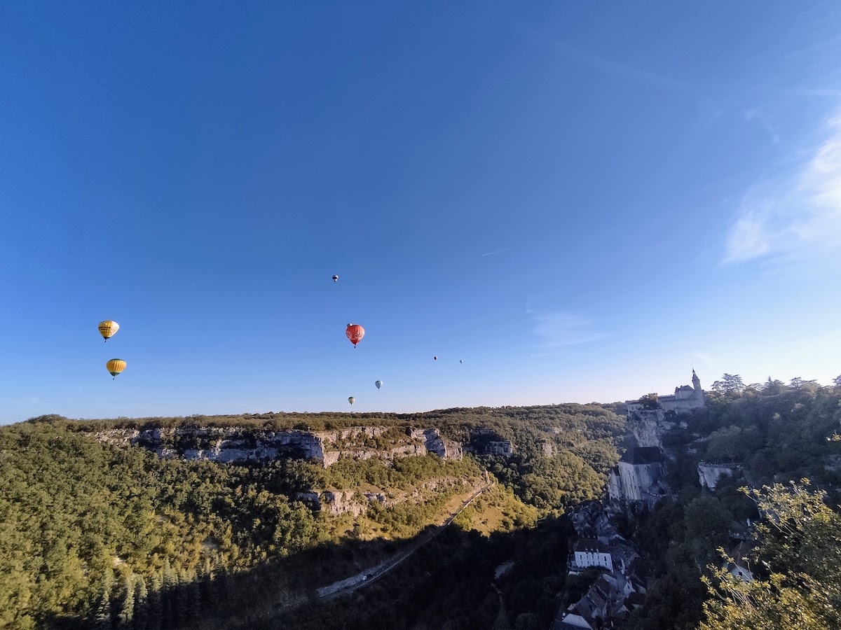Luchtbalonnen in Rocamadour