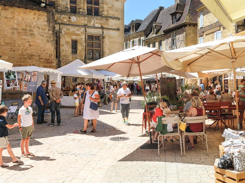 Place du Peyrou in Sarlat